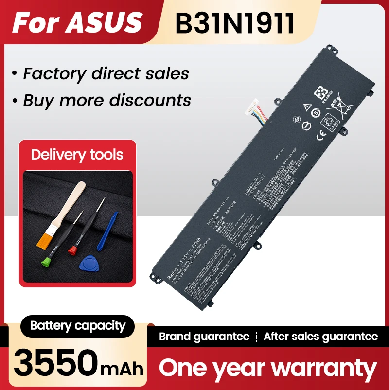 B31N1911 Laptop Battery For ASUS VivoBook Flip 14 TM420IA TP470EA M413DA M413DA-EK162T M413DA-EK007T X421DA X421E M1502IA 42Wh