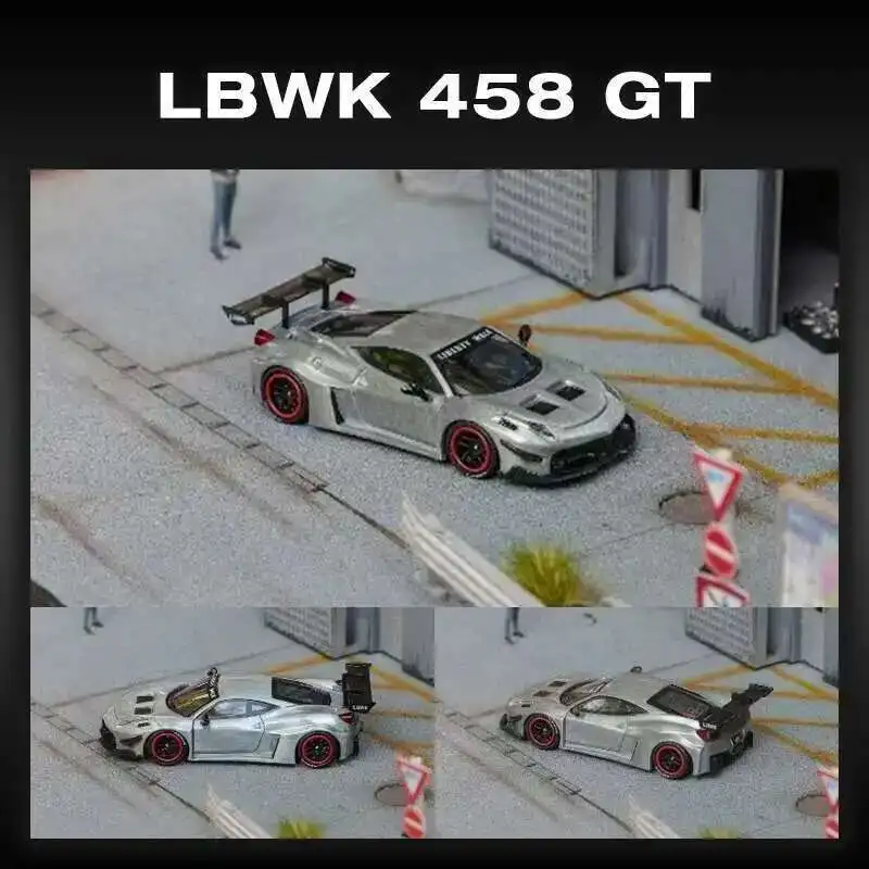 

STAR In Stock 1:64 LBWK 458 GT Raw Special AIT Diecast Car Model Collection Toys