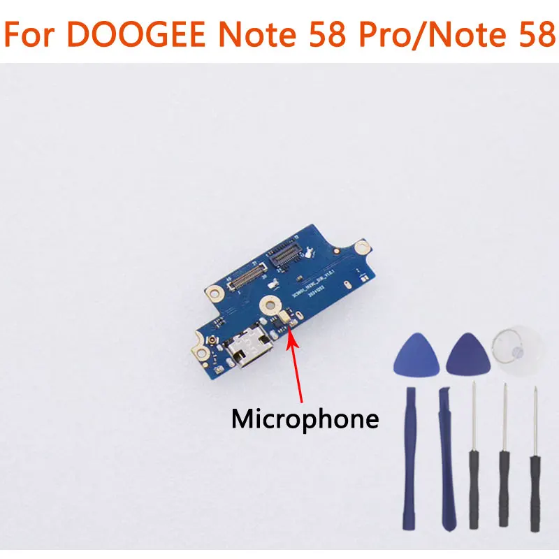 Nueva Placa Base USB Original DOOGEE Note 58 Note 58 Pro, Puerto de Carga, Micrófono para Teléfono Doogee Note 58 Pro