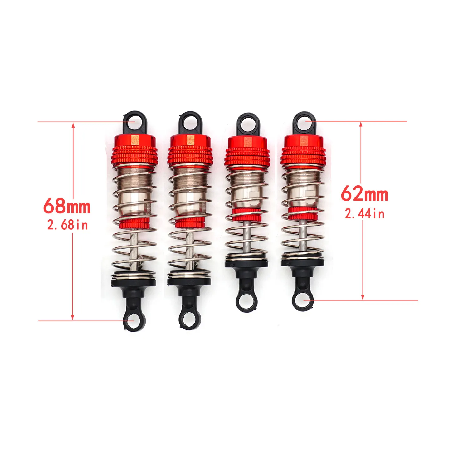 4PCS YSIDO Stoßdämpfer Dämpfer für Wltoys 144001-02 144010 124007 124008 124016 124018 124019 1/12 1/14 RC Off-road Auto Teile – Detail 31
