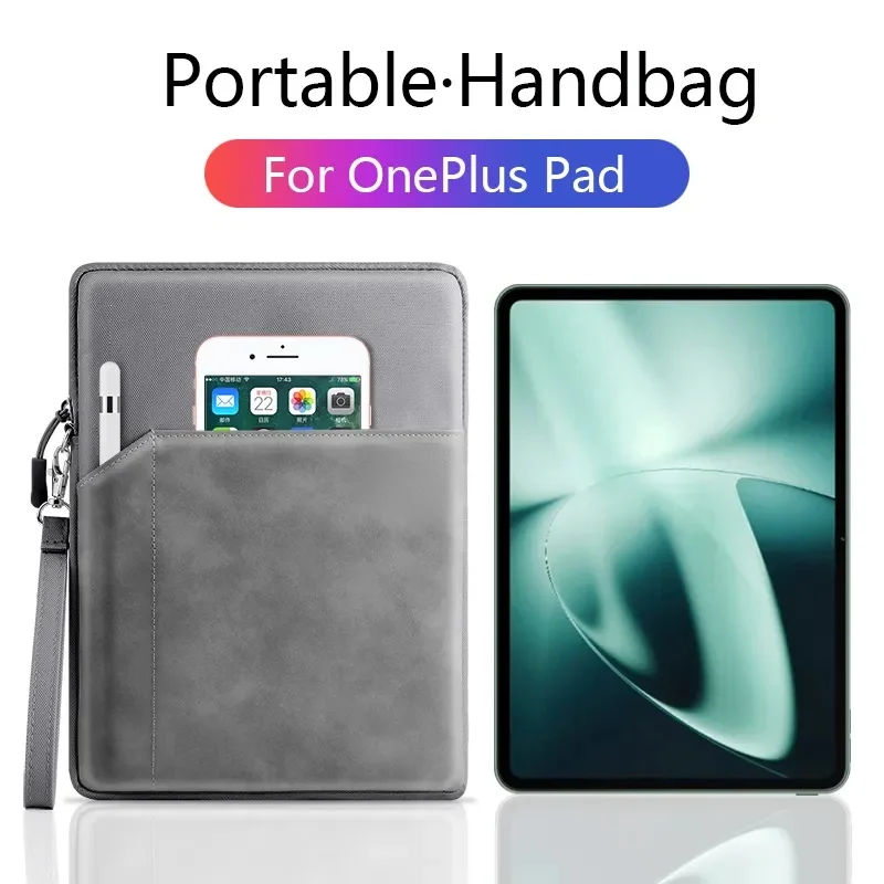 

Universal Soft Liner Sleeve Pouch Bag For OnePlus Pad Go 11.35"1+ Pad Go Cover For OnePlus Pad 2023 11.61 Inch Shell Handbag