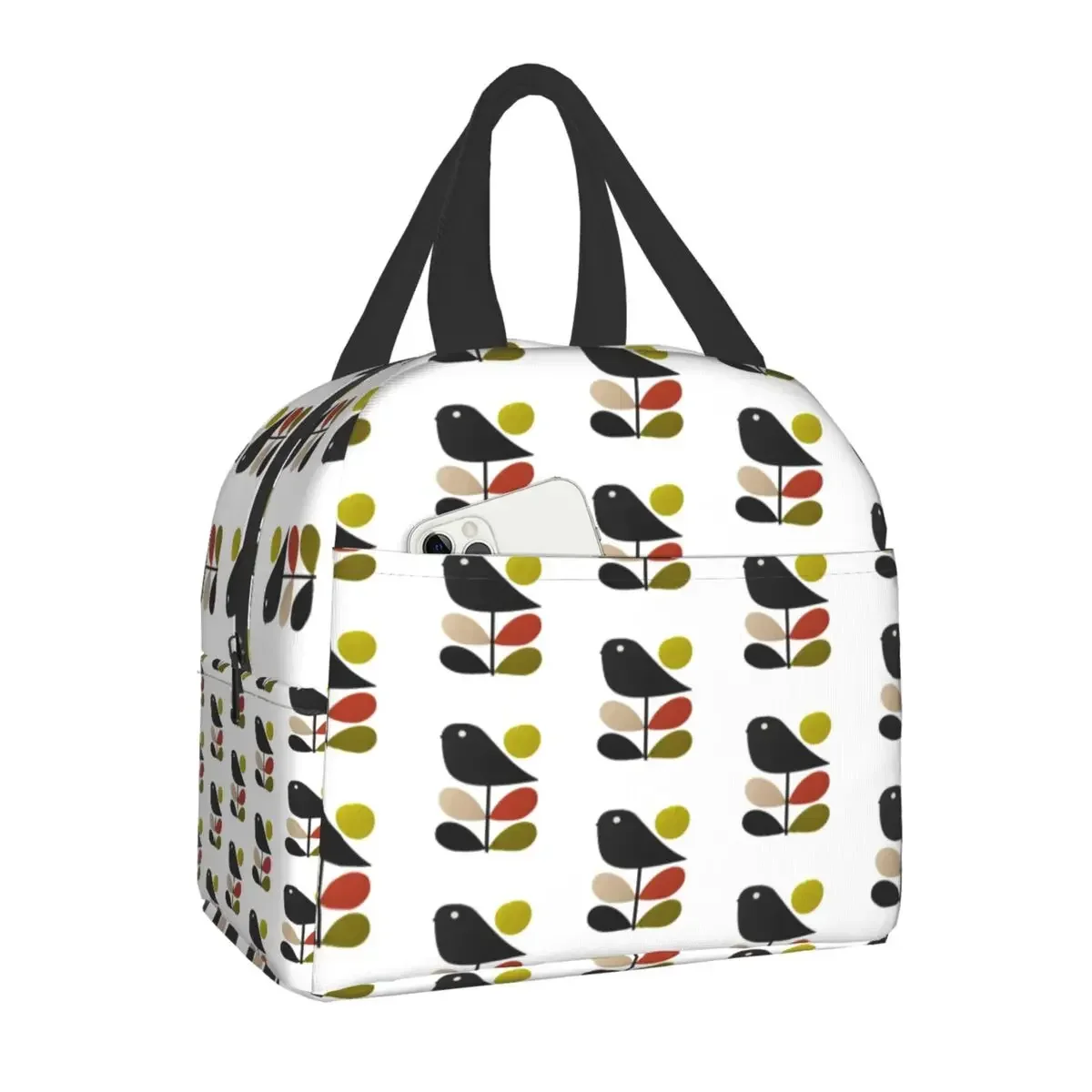 Luxury Orla Kiely Lunch Bag Women Thermal Cooler Insulated Scandinavian Flowers Lunch Box for Student School Picnic Storage Bag