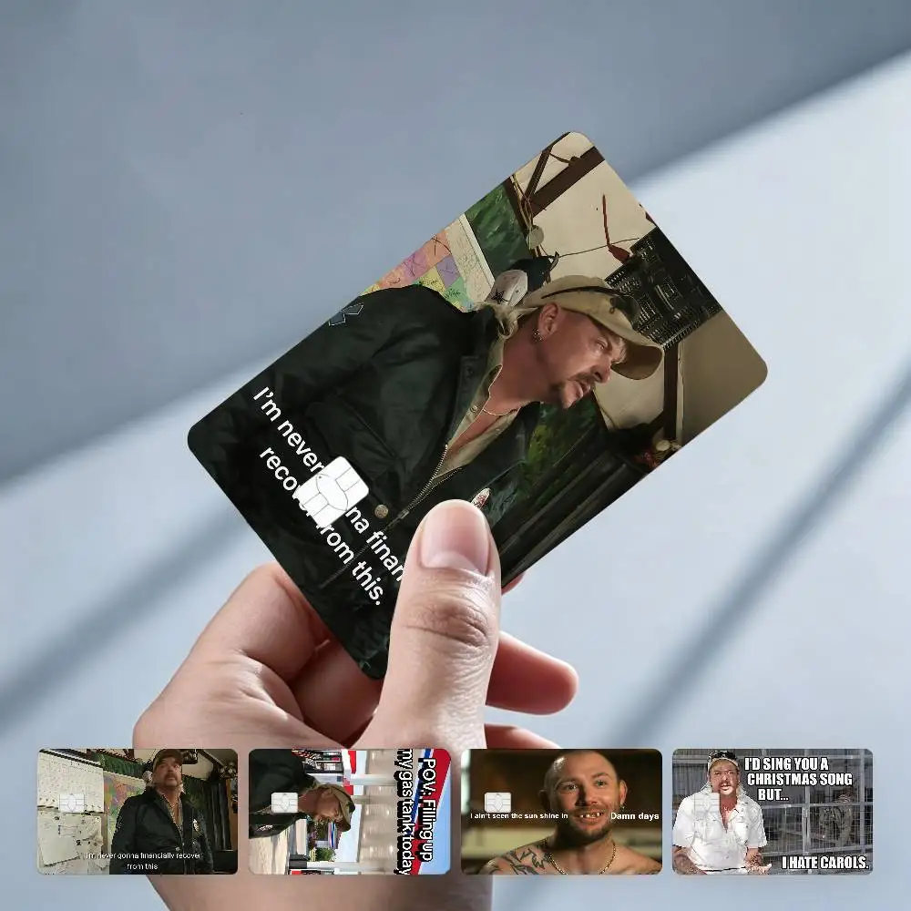 I Never gonna financially recover 4Pcs!Fade-Resistant, Wear-Resistant, Scratch-Resistant  Bank Card Sticker (Debit Card)