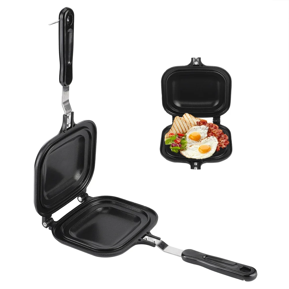 Doppelseitige Brot pfanne Antihaft-Grill platte Mehrzweck-Sandwich-Toaster form hitze beständige Toastie-Waffel pfanne