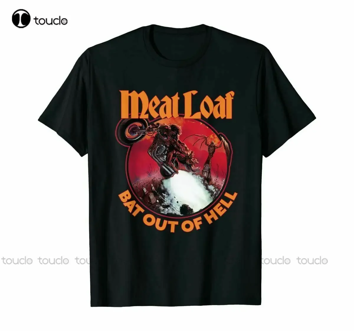 New Motorcycle Meat Loaf Bat Out Of Hell T-Shirt Black S-5Xl White T Shirts For Men mens short sleeve shirts Unisex