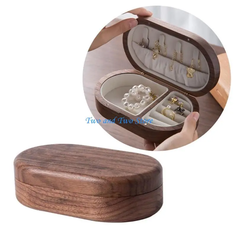 

HX6F Small Jewelry Display Box Jewelry Jewelry Storage Case Elegant Solution Suitable for Rings and Necklaces