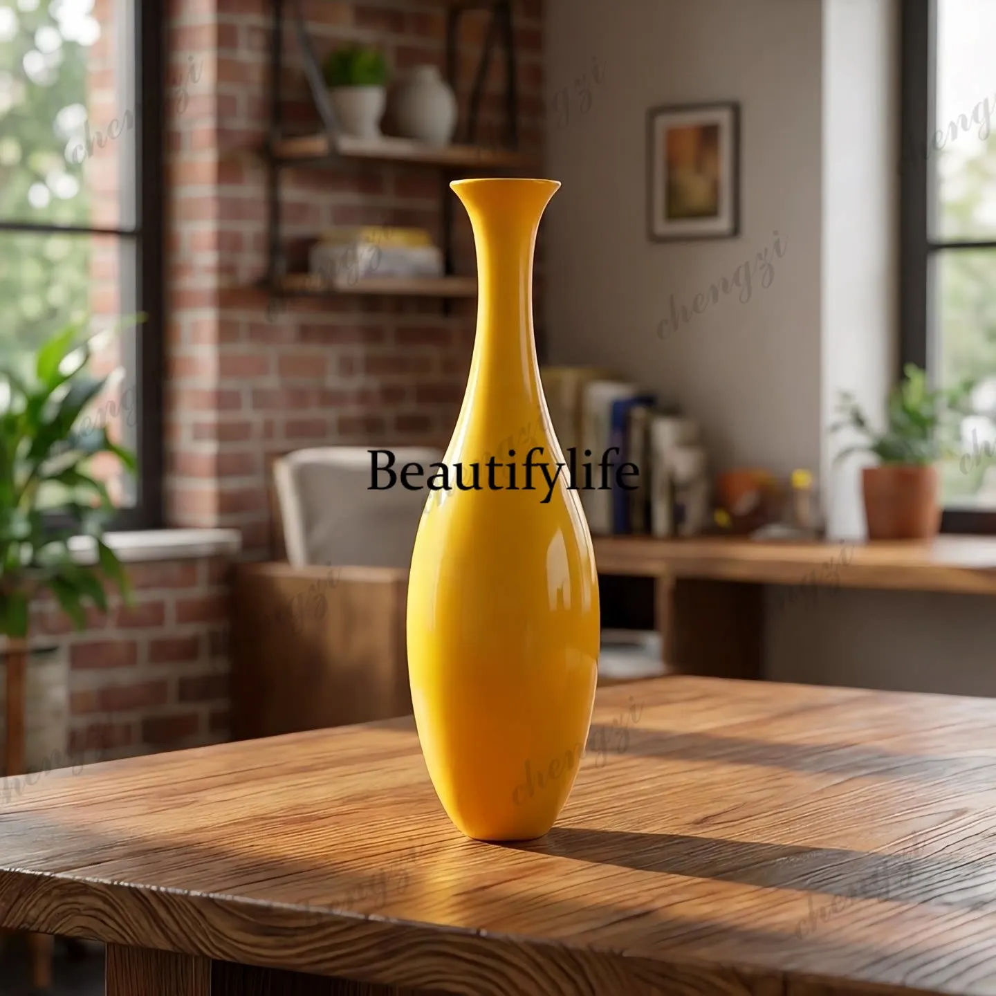 Guanyin bottle vase floor decorative bottle home living room desktop ornament can be customized