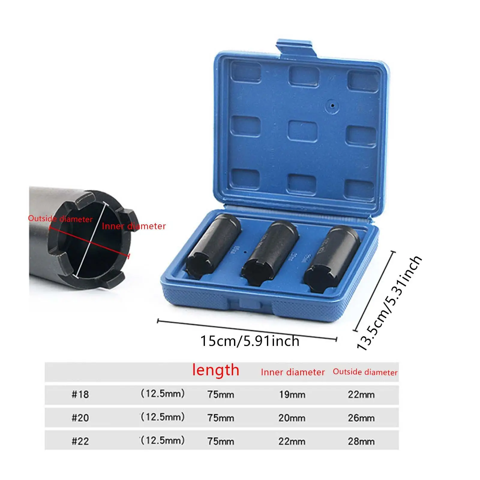 Motocicleta embreagem porca remoção ferramenta, quatro garra soquete, fácil de transportar, 3 pcs