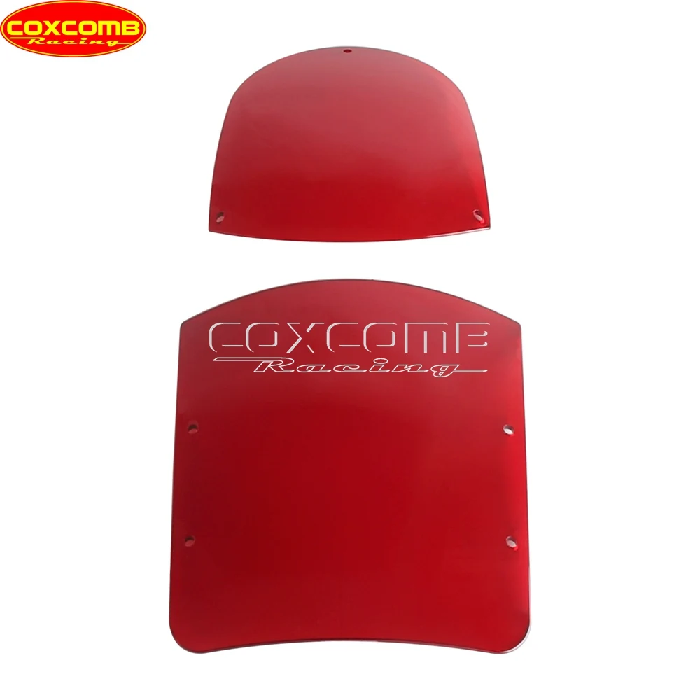 For Harley Sportster XL 88+ Super Glide Dyna 1995‑2005 ABS Upper Lower Windscreen Quarter Fairing Wind Deflector Stock Fasteners