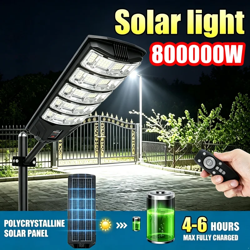 Outdoor Lighting Experts - 800000W Powerful Solar Street Lights Outdoor