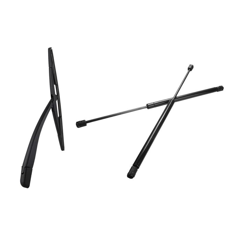 

1 Set Brushes + Wiper Blade Arm Black For Car Rear Bezel & 2 Pcs Rear Tail Gate Gas Struts Boot Holders Lifter Support