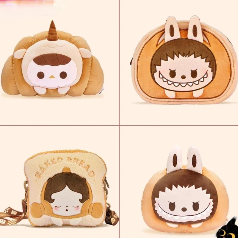 

Новая серия Pop Bean Baked Bread SP, сумка-мессенджер Labubu Pucky Bolster Kawaii, аниме-фигурки, мультяшные периферийные устройства, подарки-сюрпризы