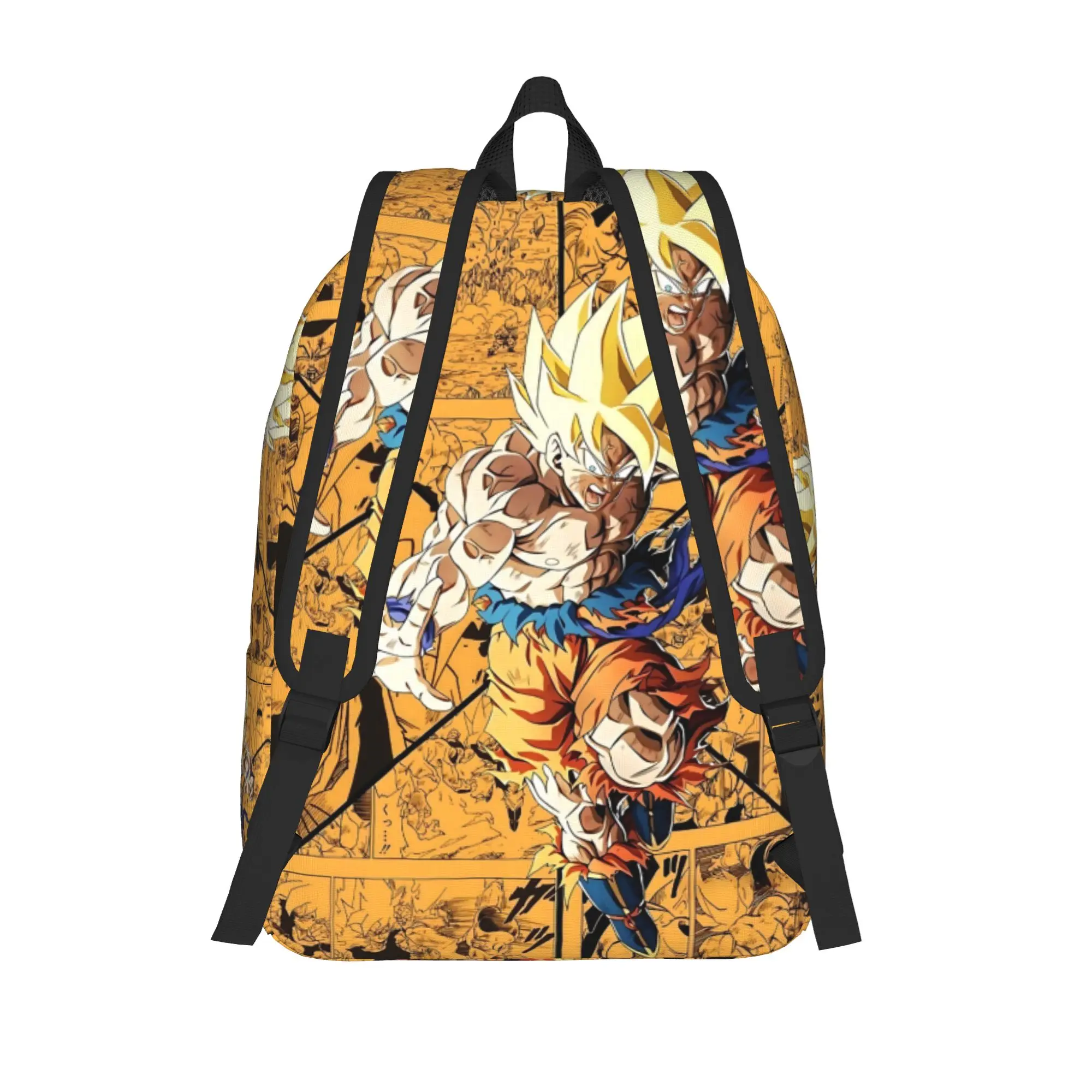 Fashion Dragon Ball Goku Backpack funko Mochilas Cool Office Work Zipper Closure Rucksack - view 3