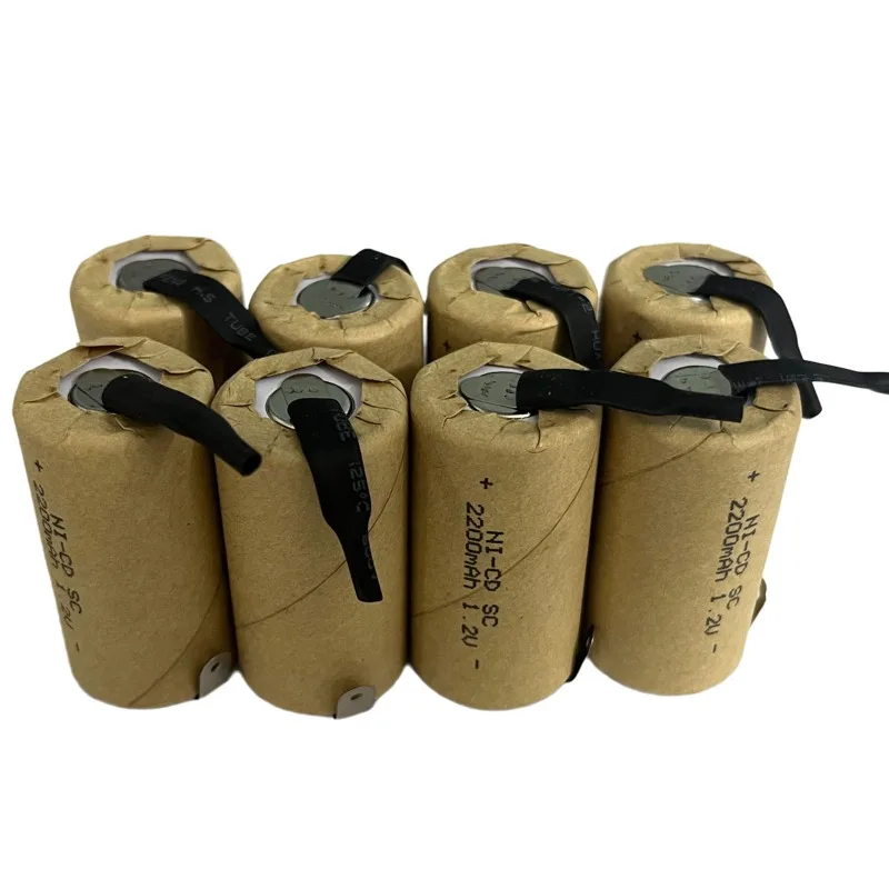 Screwdriver Electric Drill SC Batteries 1.2V 2800mah Sub C Ni-Cd Rechargeable Battey With Tab Power Tool NiCd SUBC Cells