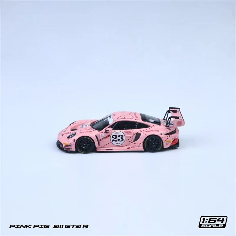 プレセール スターレース SR 1:64 GT3 ホワイトピンク No. 85 / ピンクピッグ ダイキャストカーモデル ミニチュアギフト