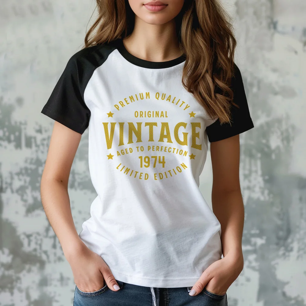 1974 tshirt women Y2K t shirt girl funny clothing