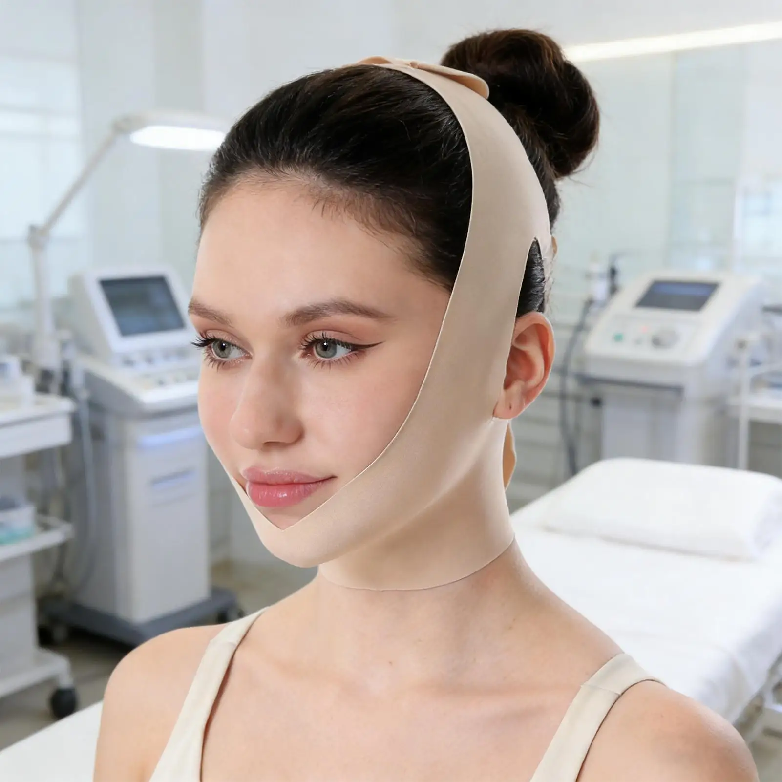 Face V Shaper Facial Slimming Bandage Relaxation Lift Up Belt Shape Lift Reduce Double Chin Face Thining Band Massage Hot Sale - view 3