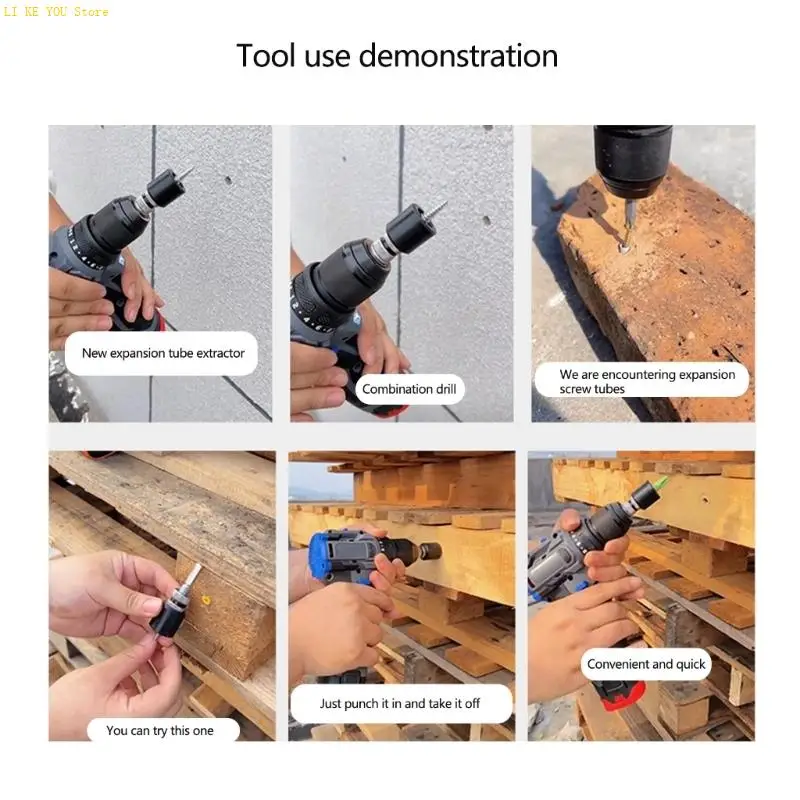 W3JE Professional Expansion Tube Screw Extractor Suitable for Removing Damaged Screws and Bolts with Enhances Torque Transfer