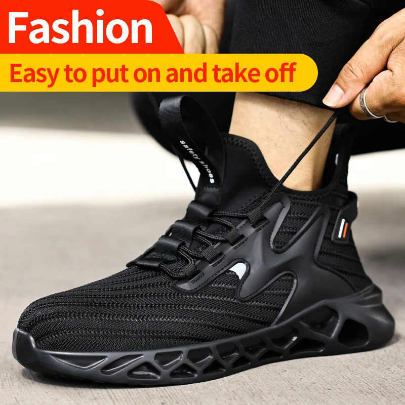 Safety Steel To Shoes Men Fashion Sports Shoes Work Boots Puncture-Proof Security Protective Shoes Indestructible