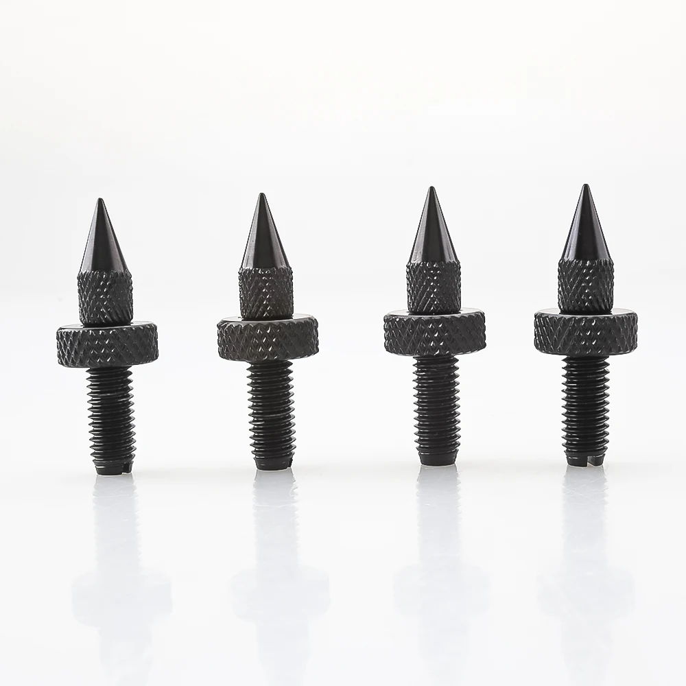 Hi-END 4 Pcs M8 Stainless steel Speaker Spikes Stand Feet Foot Loudspeaker box Spikes Cone Floor Foot Nail