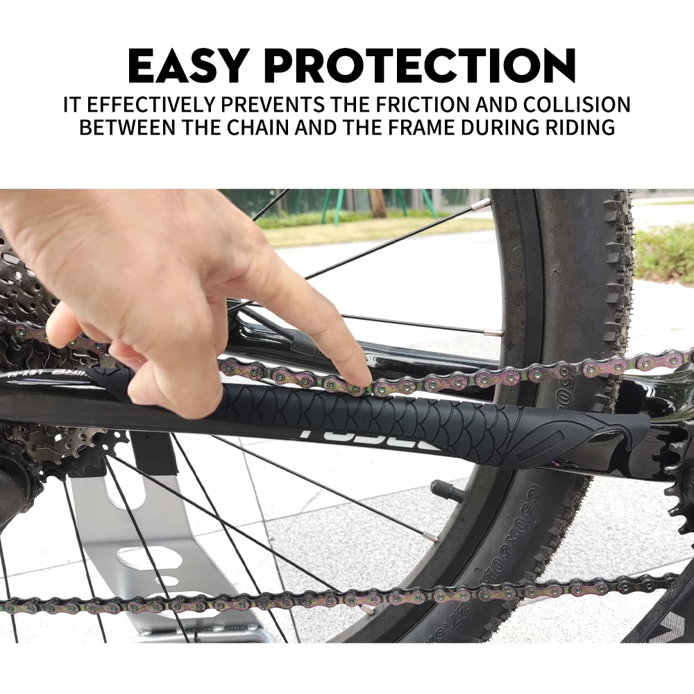 TOSEEK Bicycle Chain Sticker Scratch Protector MTB/Road Bicycle Anti Slip Sticker Protection Frame