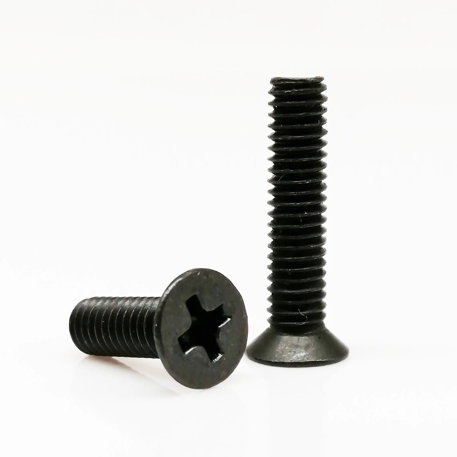 

1000pcs M1 M1.2 M1.4 M1.6 M2 M2.5 M3 DIN965 GB819 Mini Small Micro Black Steel Cross Phillips Flat Countersunk Head Screw Bolt