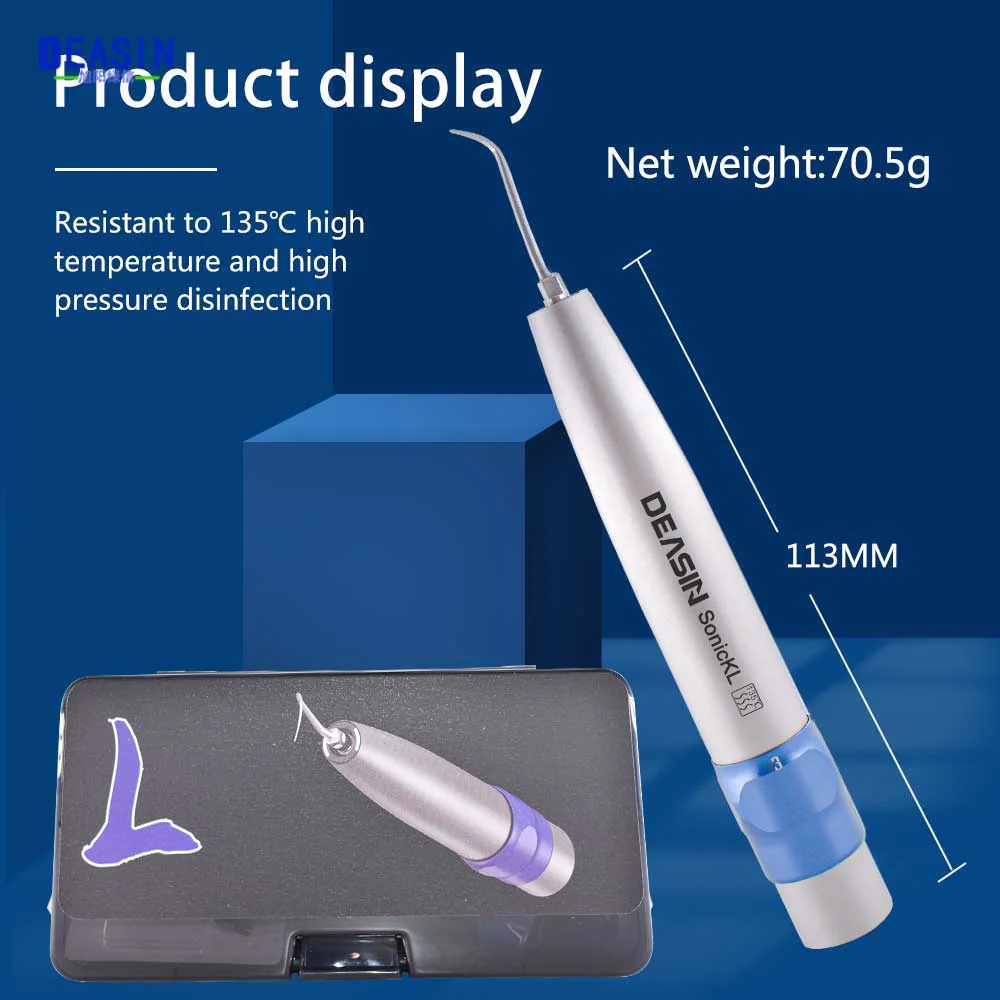 Oral Tool Whitening Dental Sonic Ultrasonic led Cleaning Air Scaler Handpiece Series With 3 Scaling Tips For 6 Hole Kavo Coupler