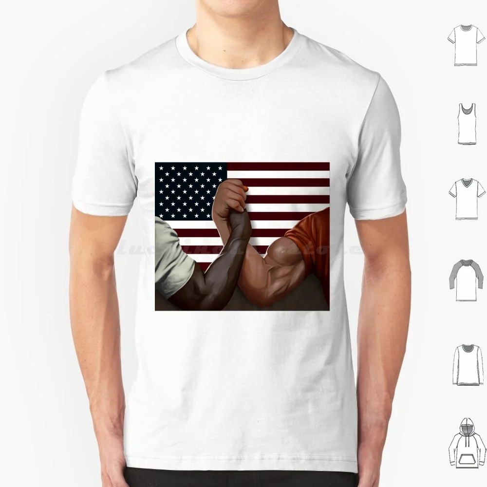 Dutch And Dillon Famous Handshake T Shirt Cotton Men Women DIY Print Carl Weathers Arnold Schwarzenegger Handshake Meme Arnie