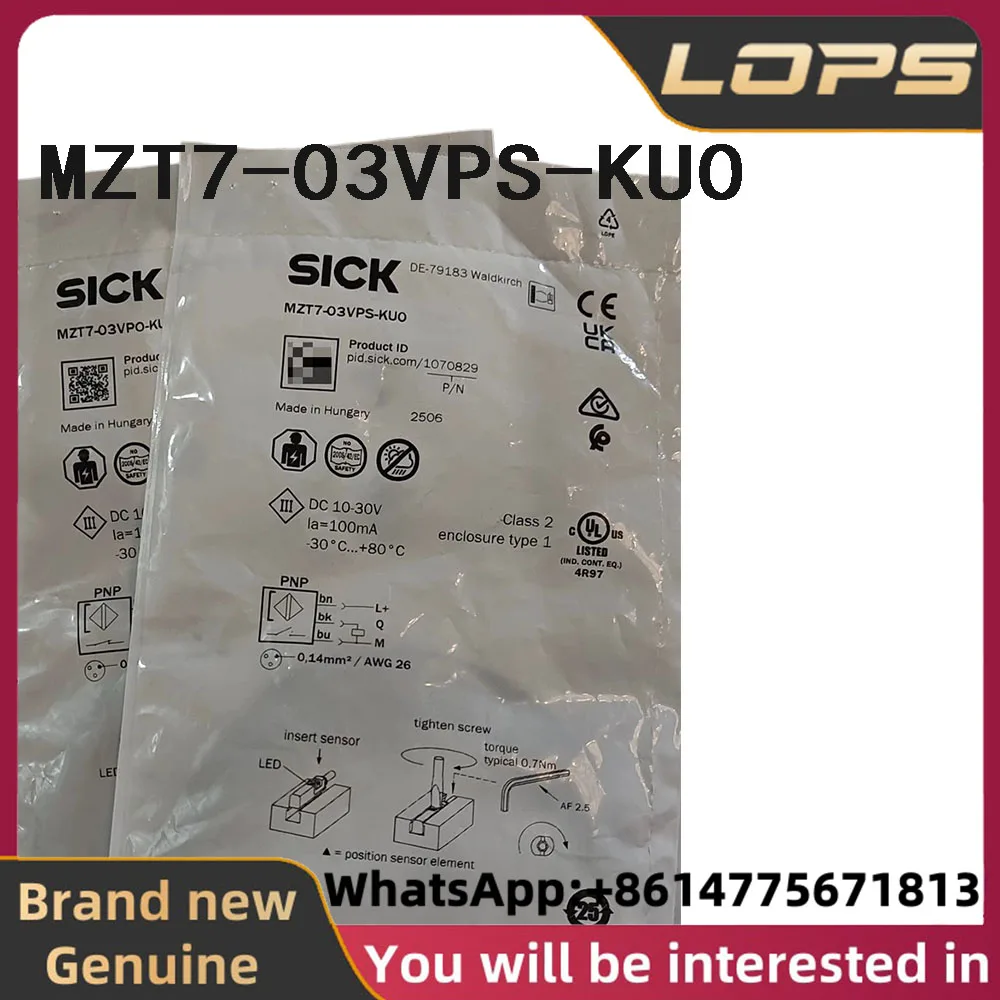 MZT7-03VPS-KU0 Brand new original SICK Magnetic sensor switch part number 1070829 in stock, welcome to consult