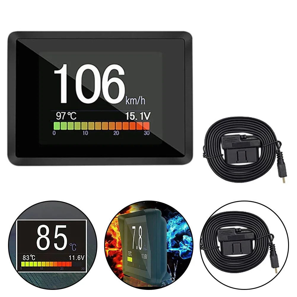 On-Board Computer Car Digital Computer Trip Display Speed Fuel Consumption Gauge Vehicle Head-up Display OBD2 Scanner