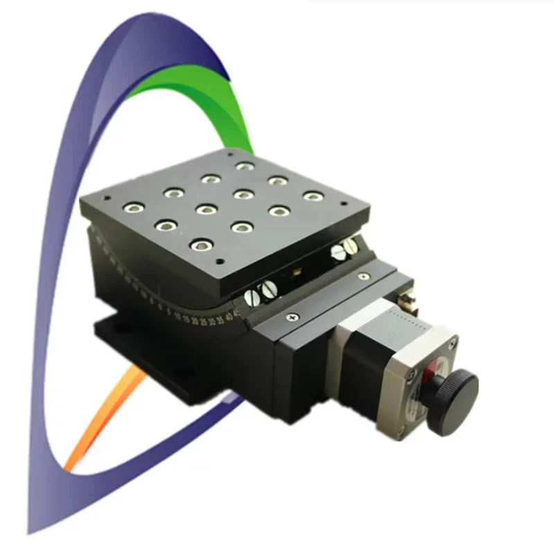 NT03GA45 Precision electric Angle station Gear ratio 288:1 ±45° Angle tilt table 90mmx104mm