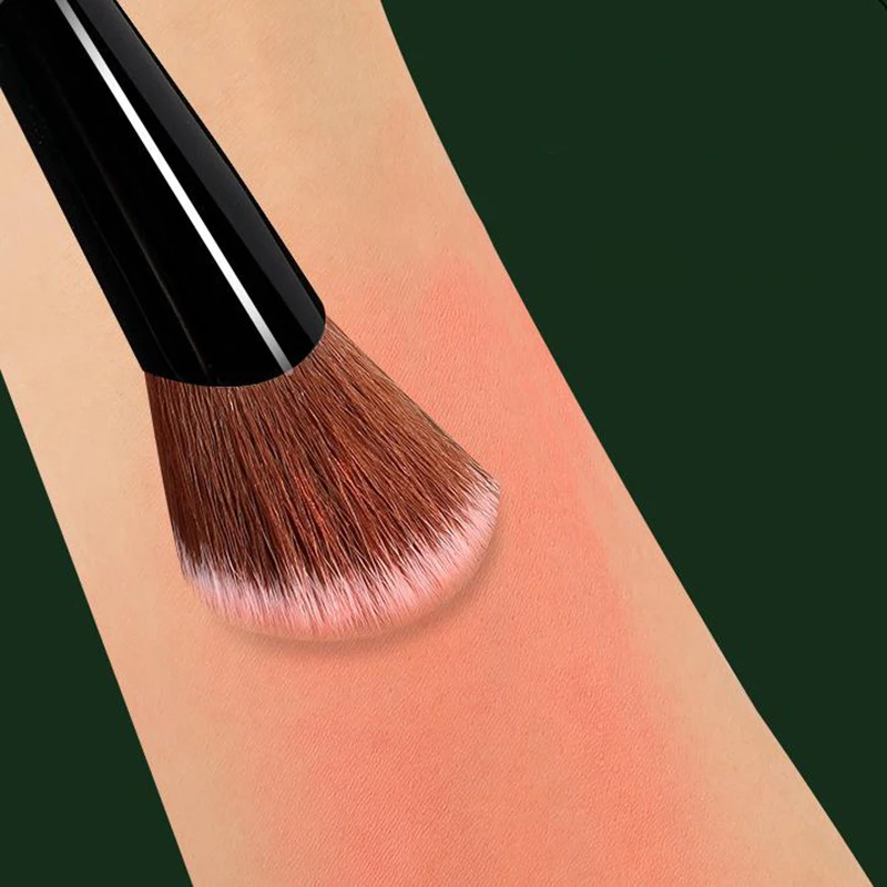 للنساء الفتيات المبتدئين المنحدر نوع فرشاة أحمر الخدود للخدود المحمولة مسحوق أحمر الخدود الوجه كونتور ماكياج أداة التجميل