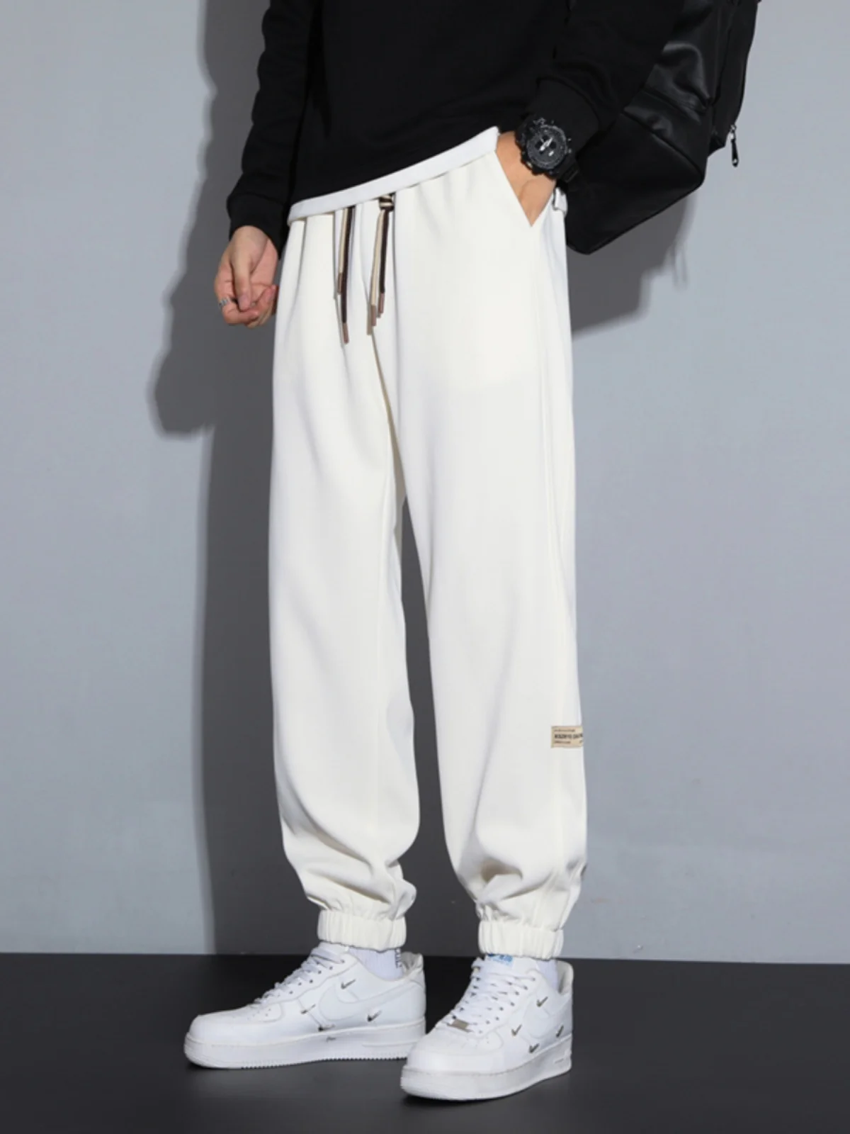 

Свободные спортивные брюки для мужчин, осенняя новинка, молодежные брендовые джоггеры, повседневные длинные брюки для подростков, полиэстер