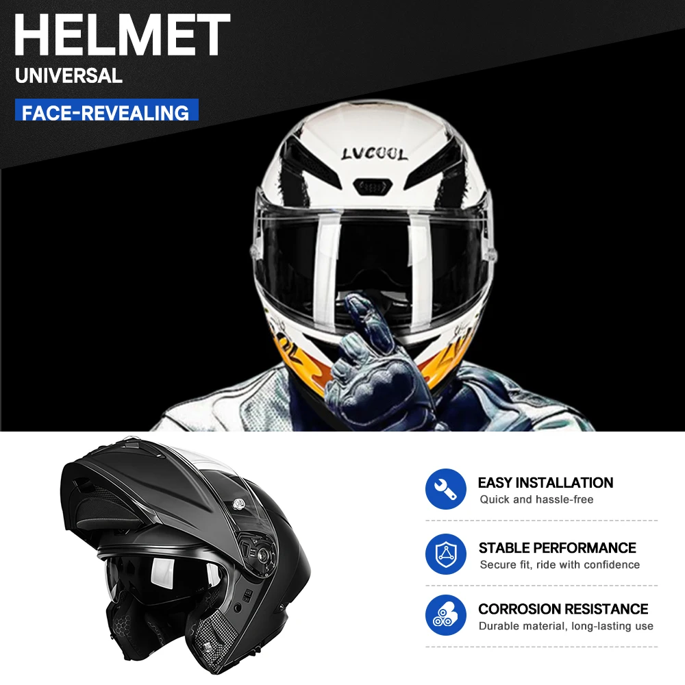 Men Women Motorcycle Anti-fog Full Helmet Head Locomotive Motocross Race Downhill Peeling Helmet  Universal in All Seasons