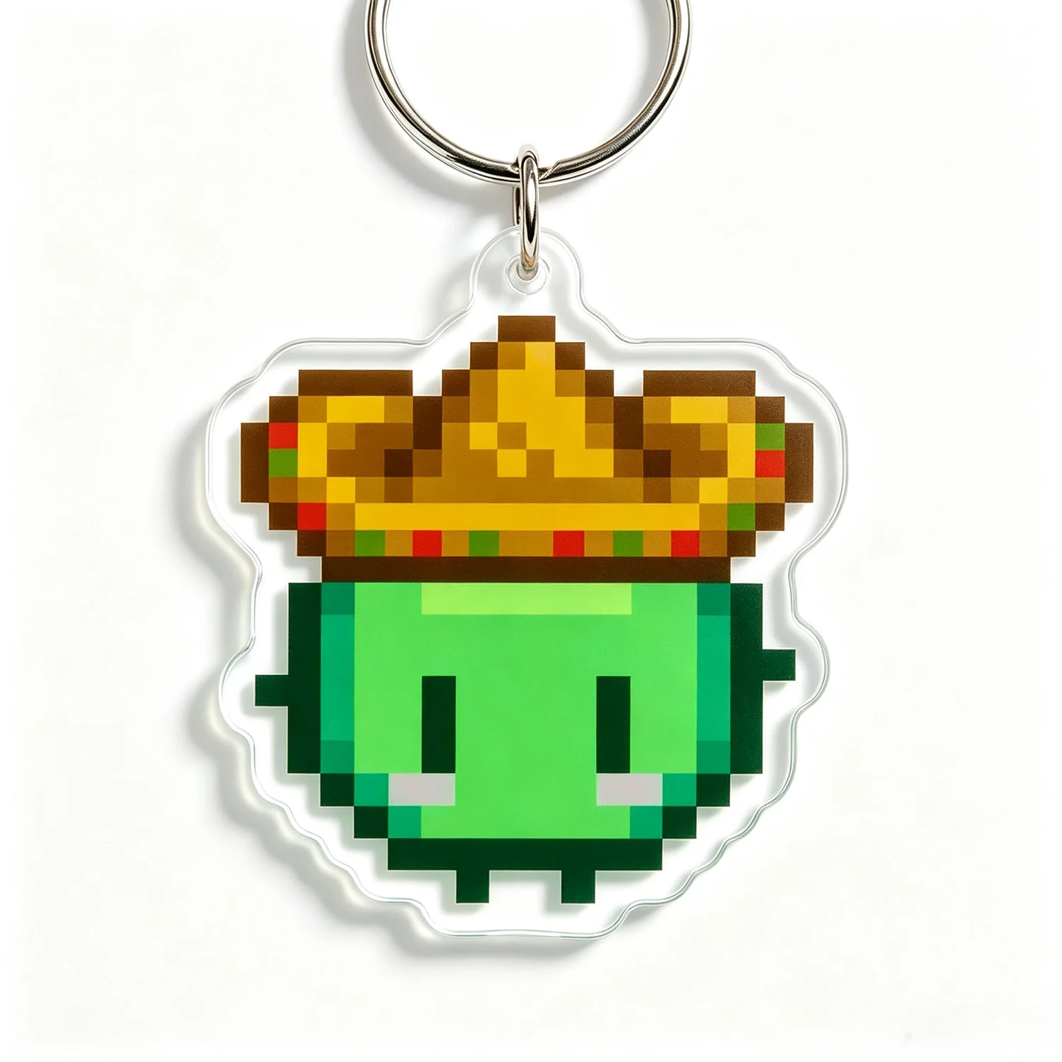 Pixel Game Keychains, Cute Acrylic Charms, Clear Outline Cut Key Rings for Bag, Purse, Backpack & Gift