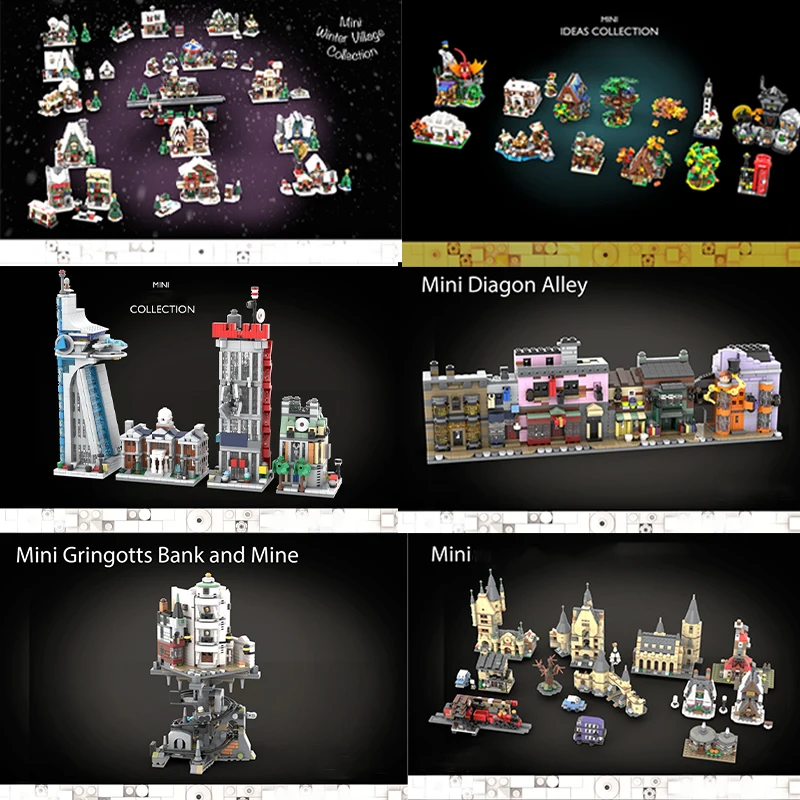 44817pcs MOC Entire MINI Designs Bundle To June Model Building Blocks Toy Creative Craft Display Birthday Education Assemble DIY