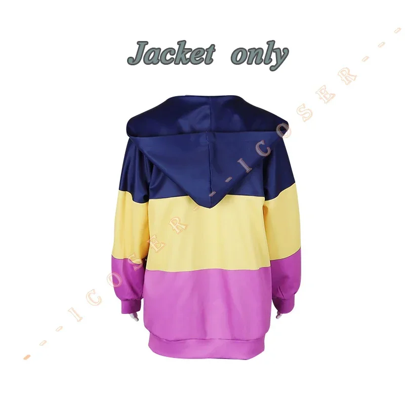 Anime Paripi Koumei Tsukimi Eiko Cosplay Costume Hooded Jacket Blonde Wig Hat Shirt Pants Girls Set Outfit Ya Boy Kongming Wom U