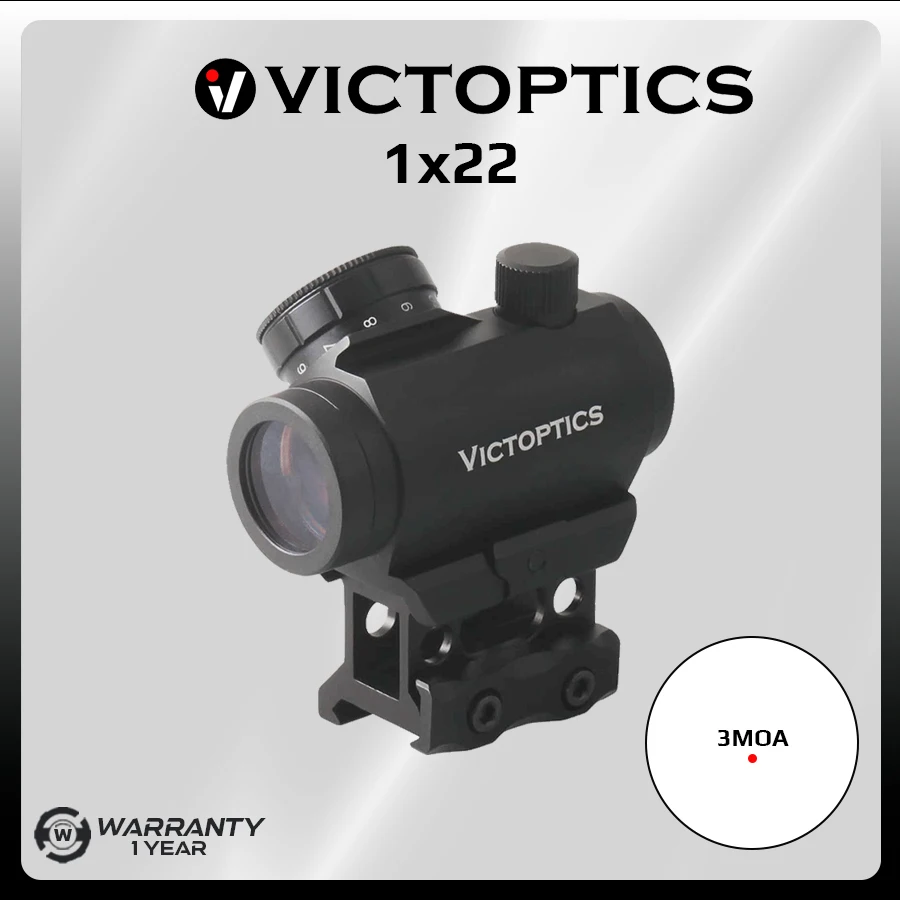 Victoptics mira punto rojo Weaver baja integrada, intensidad regulable