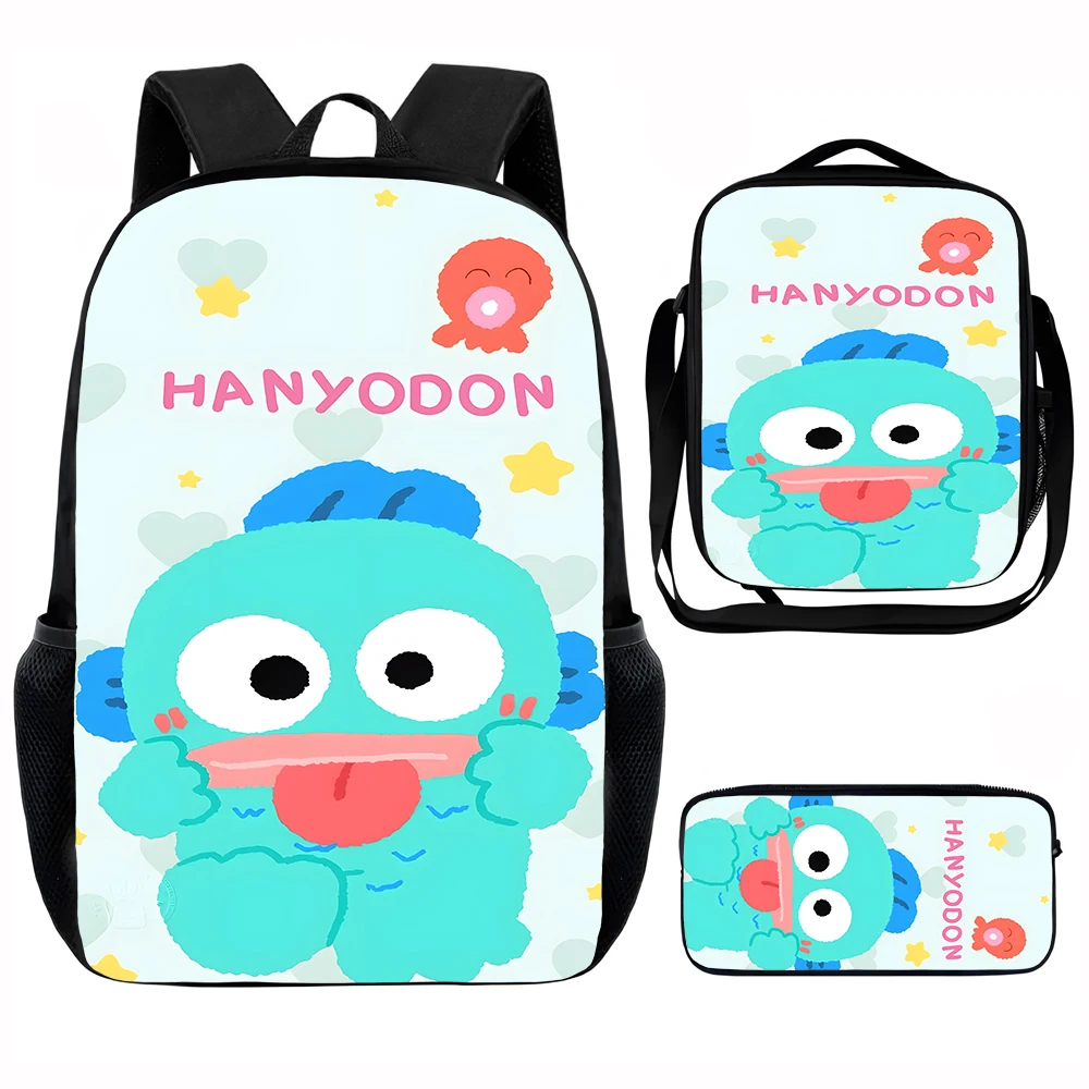 

Cute Cartoon H-Hangyodons Child School Backpack with Lunch Bags ,Pencil Bags ,School Bags for Boys Girls Best Gift