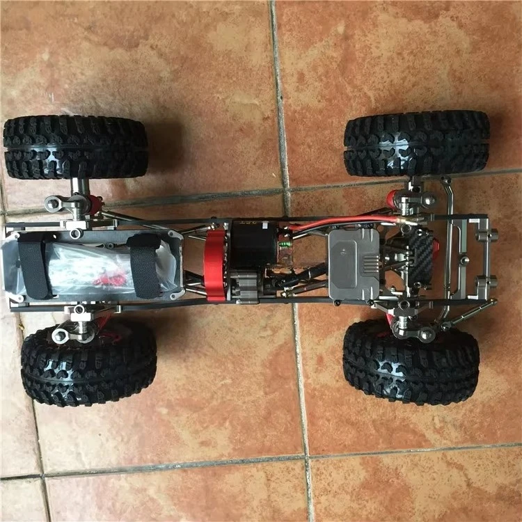 CNC Aluminum and Carbon Frame Rc Car Chassis 313mm Wheelbase for SCX10