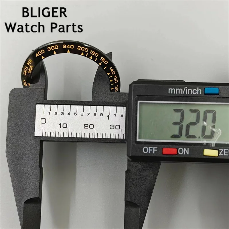Bligger-メンズウォッチ、アクセサリー用のセラミックベゼルインサート、41mm、39.5mm、黒、青、緑、白に適合