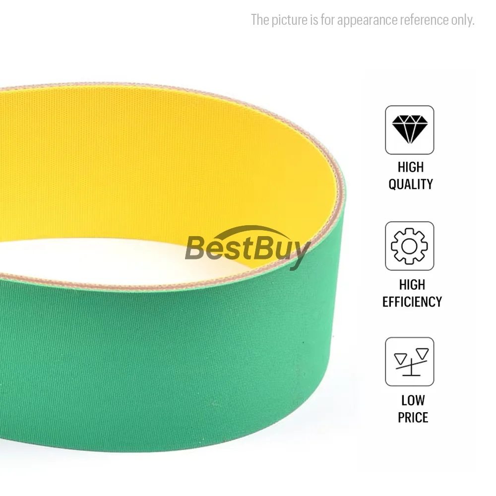 Customized Yellow-Green Nylon Sheet Base Band Machinery High Speed Transmission Belt Wear-resistant Conveyor Belt