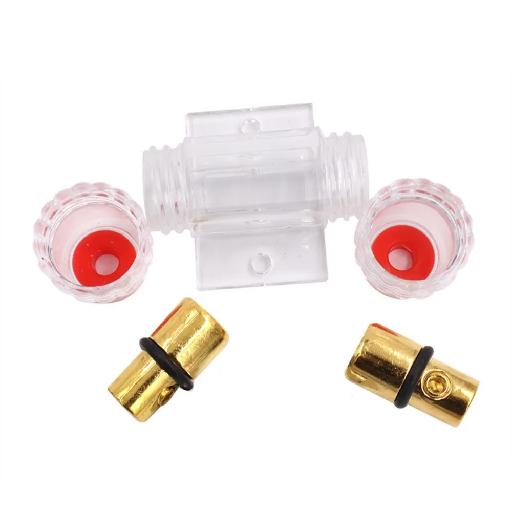 30-100A Car Audio Fuse Auto Accessories DC 12V Inline Car Stereo Audio Gold Plated AGU Car Fuse Holder Block