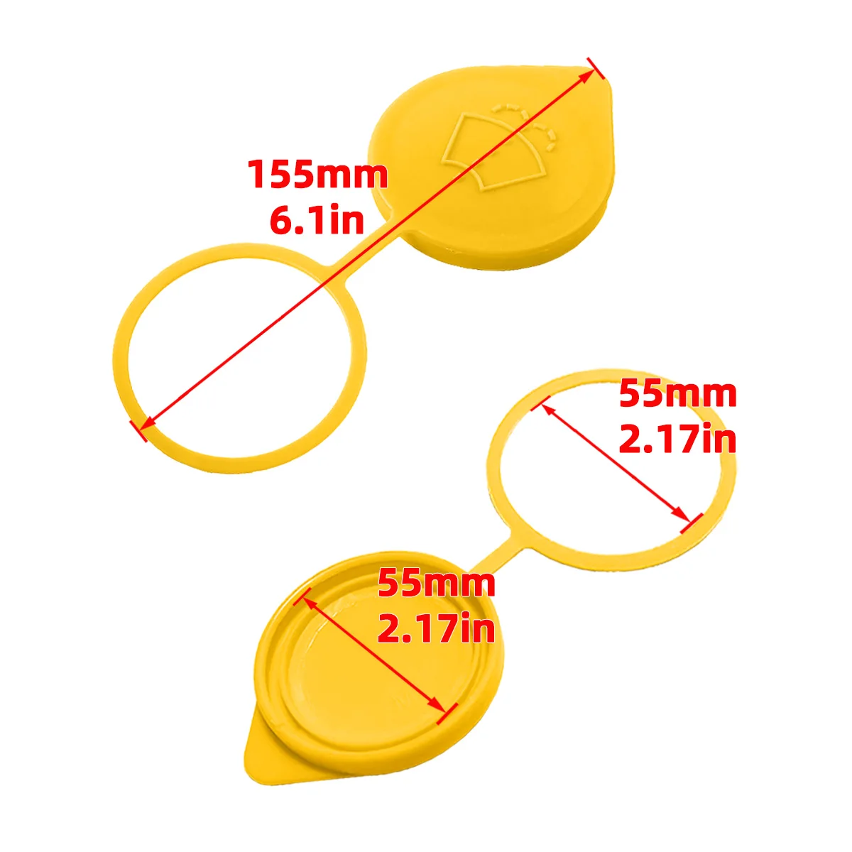 PINMOAP Car Wiper Cleaning Fluid Reservoir Cover Replacement Accessory For Subaru Crosstrek Forester Impreza WRX STI 86615FJ000