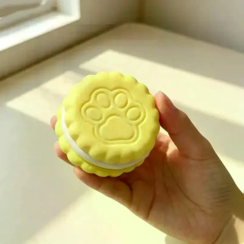 Soft Cat Paw Biscuit  Toy 1Pcs Slow Rebound Realistic Design Stress Relief Fidget Toy for Kids Party Favors
