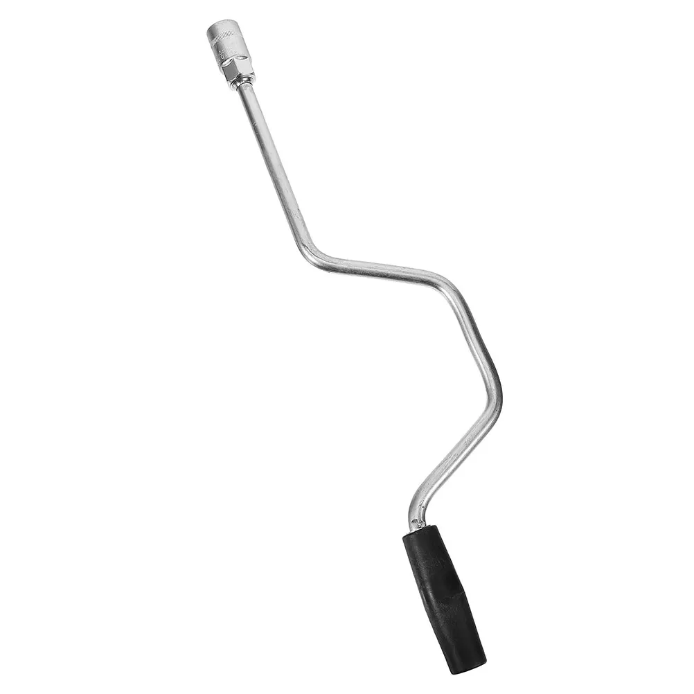 

Hand Rod Parking Leg Camper Crank Handle Truck Supply for Rv Alloy Jack Drill Adapter Travel