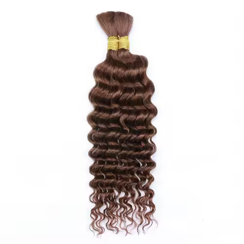 Human Braiding Hair Deep Wave Bulk for Braiding No Weft Deep Curly Braiding Hair for Boho Braids Brazilian Virgin Human Hair - Image 8