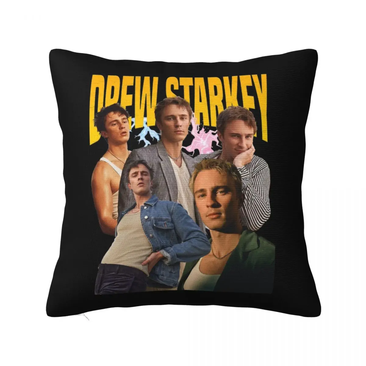 Drew Starkey Retro Style Pillow Cases Cushion Covers Customized Polyester Decorative Throw Pillow Case Cover for Car 18