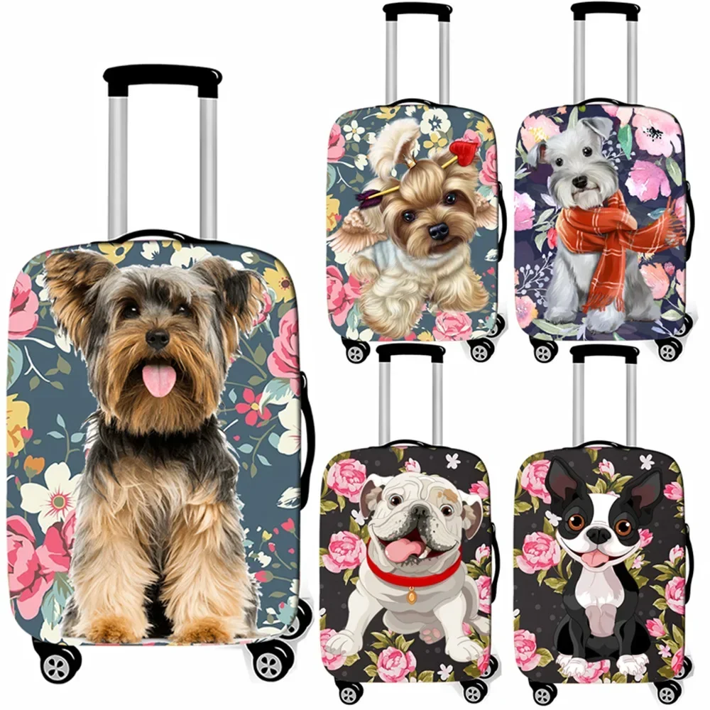 Dog Print Luggage Cover Printing Dustproof Water Splash Elastic Trolley Protective Cover Thickened Cartoon Suitcase Cover