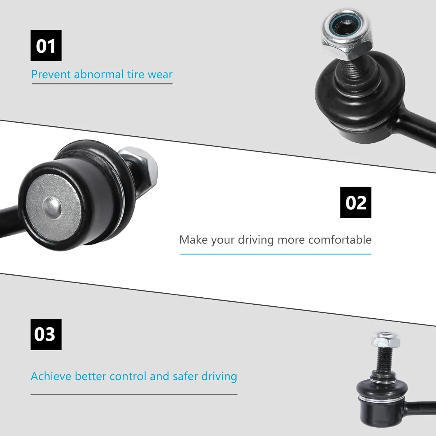 2x المثبت الأمامي Sway بار نهاية الروابط ل 2001-11 هوندا سيفيك CR-V أكورا EL RSX